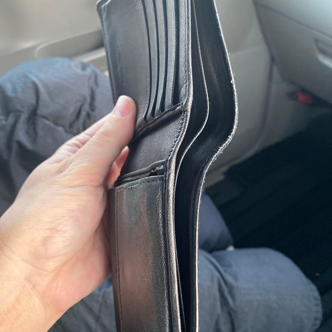 ボッテガ・ヴェネタ 二つ折り財布 ブラック