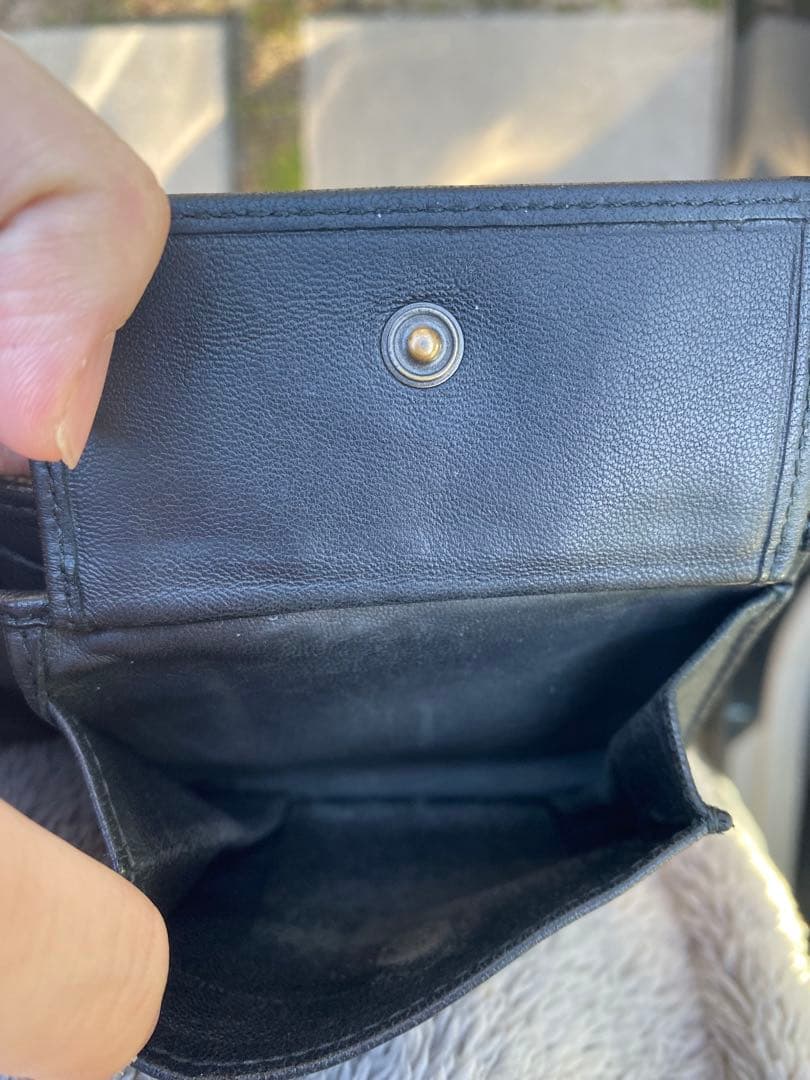 ボッテガ・ヴェネタ 二つ折り財布 ブラック