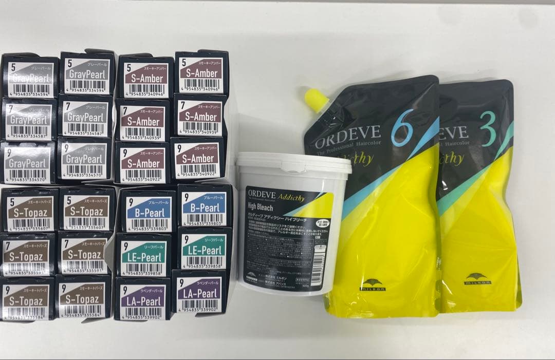 アディクシーカラー24本　ハイブリーチ　オキシセット売り