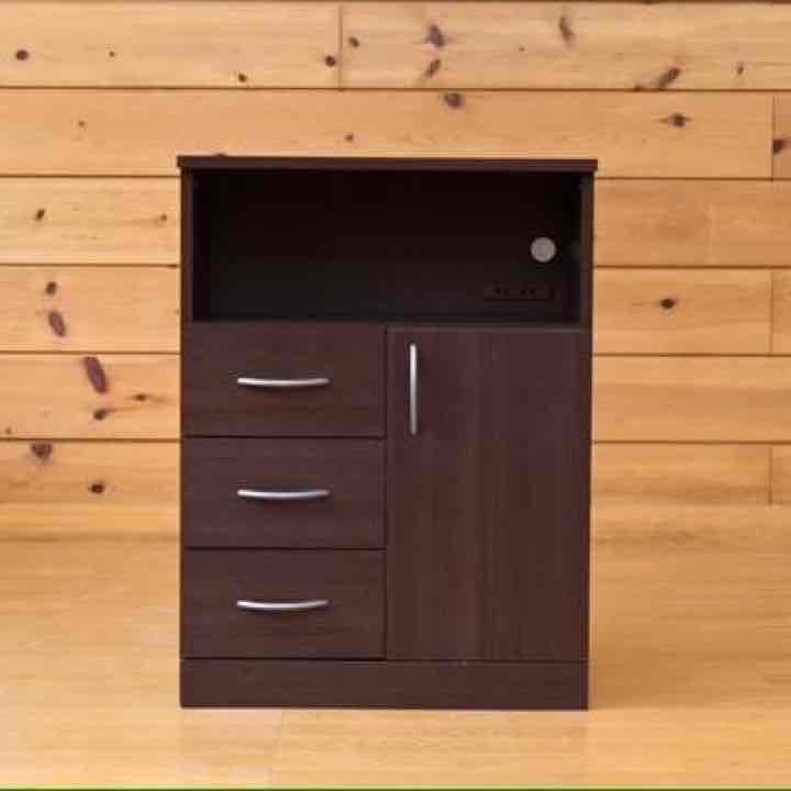 コンセント付き シンプル電話台