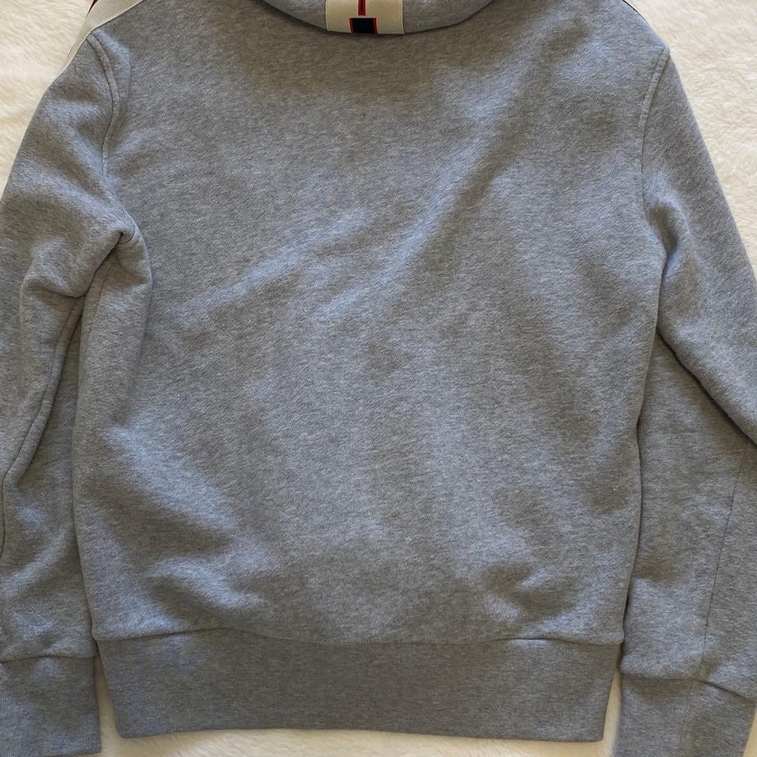 GUCCI テクニカルライン ロゴ フルジップ スウェット パーカー グレー