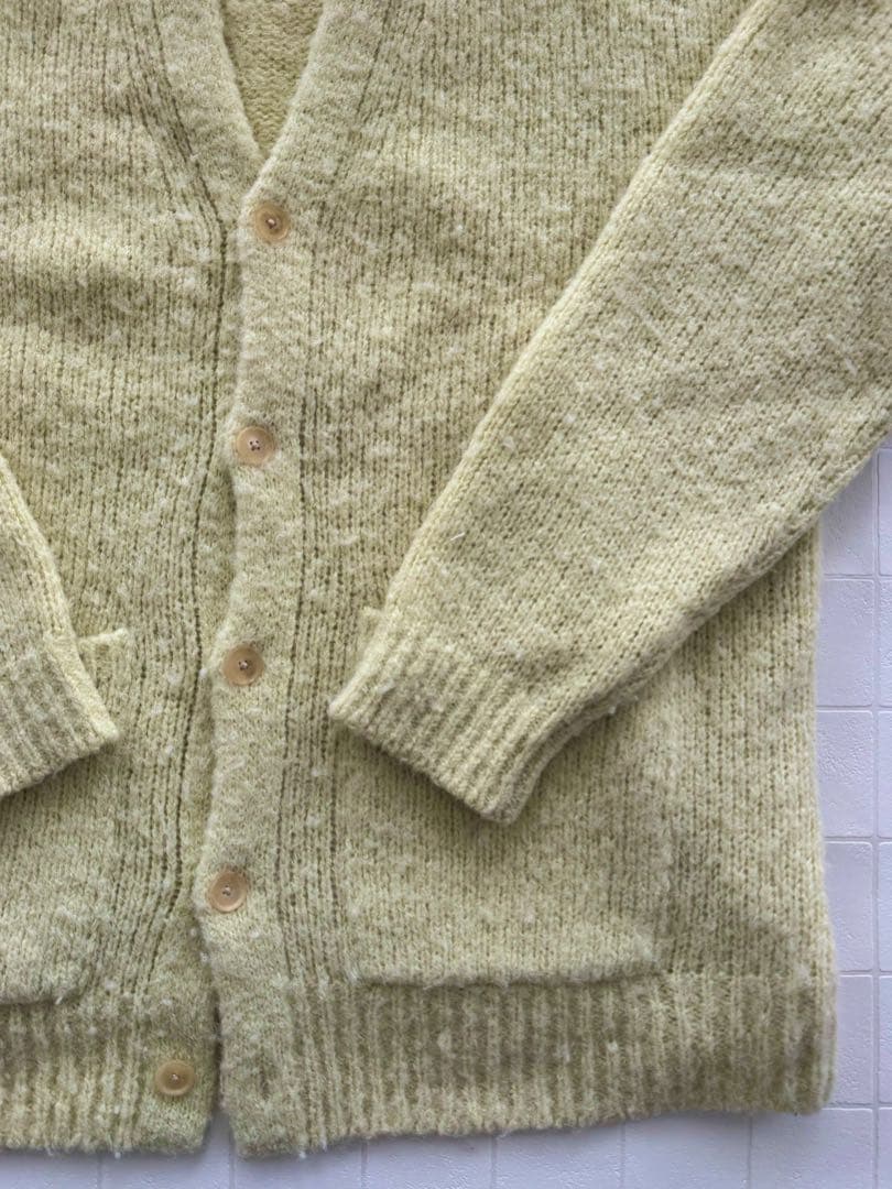 AURALEE アルパカニットライトイエローカーディガン