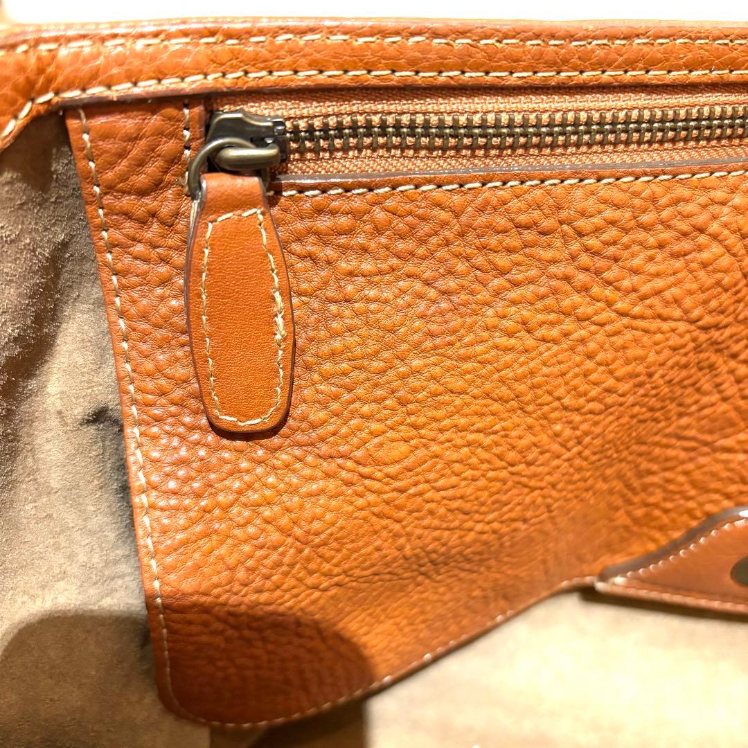 【美品】土屋鞄　トートバッグ　レザー　トーンオイルヌメ　マグネット　袋付き