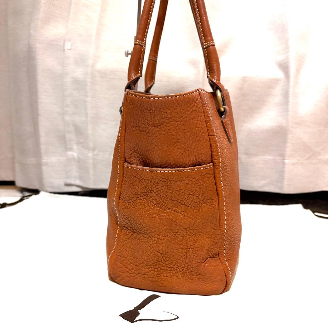 【美品】土屋鞄　トートバッグ　レザー　トーンオイルヌメ　マグネット　袋付き