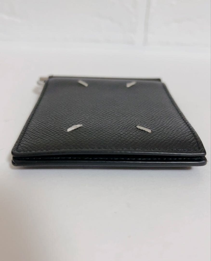 Maison Margiela ブラックレザー　マネークリップ　ウォレット