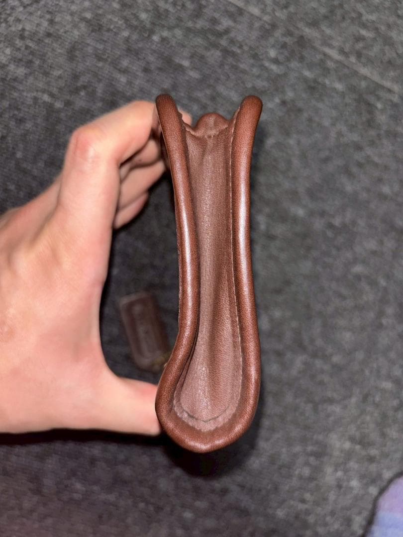 COACH ブラウンレザー ポーチ