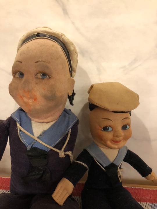 アンテーク人形水兵セット