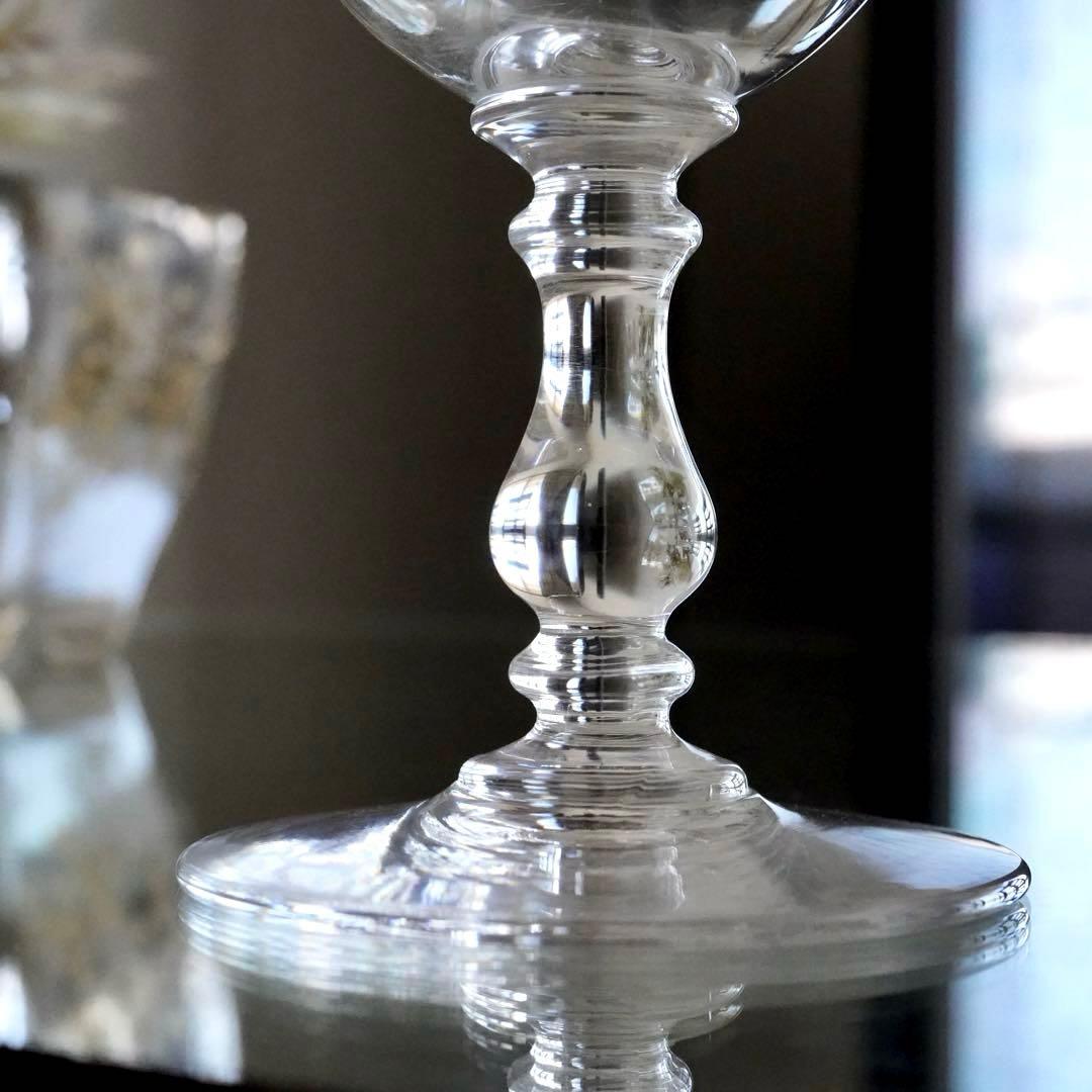 最大サイズ★オールド バカラ T6406 美品 BACCARATワイングラス