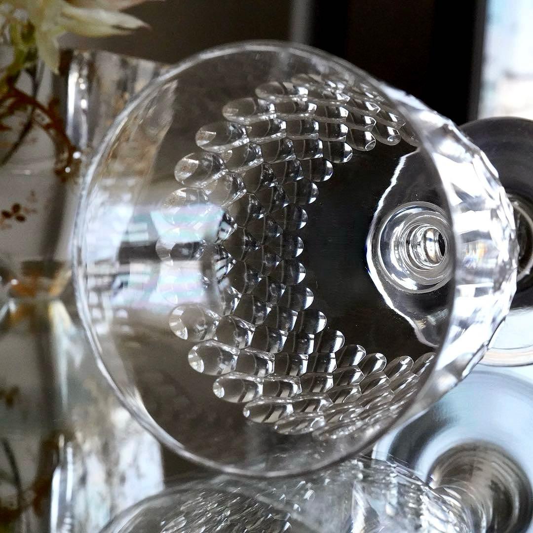 最大サイズ★オールド バカラ T6406 美品 BACCARATワイングラス