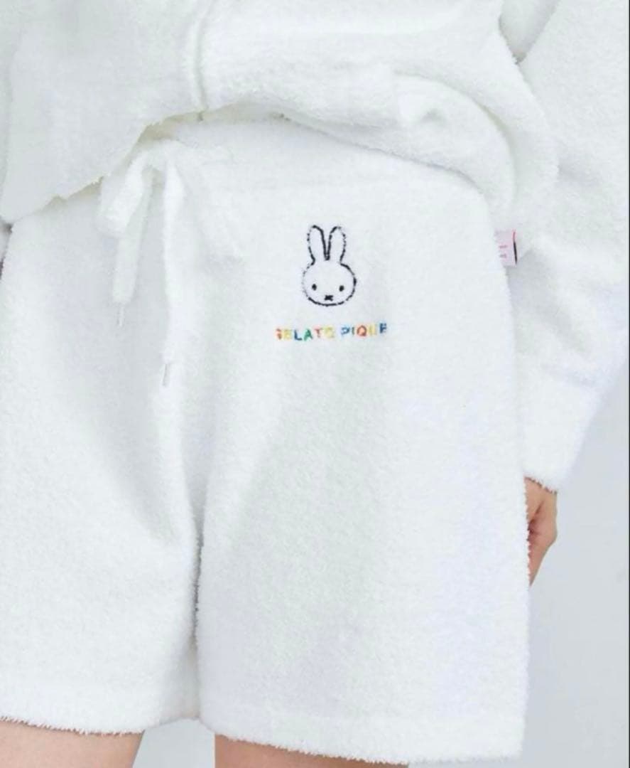 ジェラートピケ　ミッフィーコラボ ベビモコパーカ&ショートパンツセット