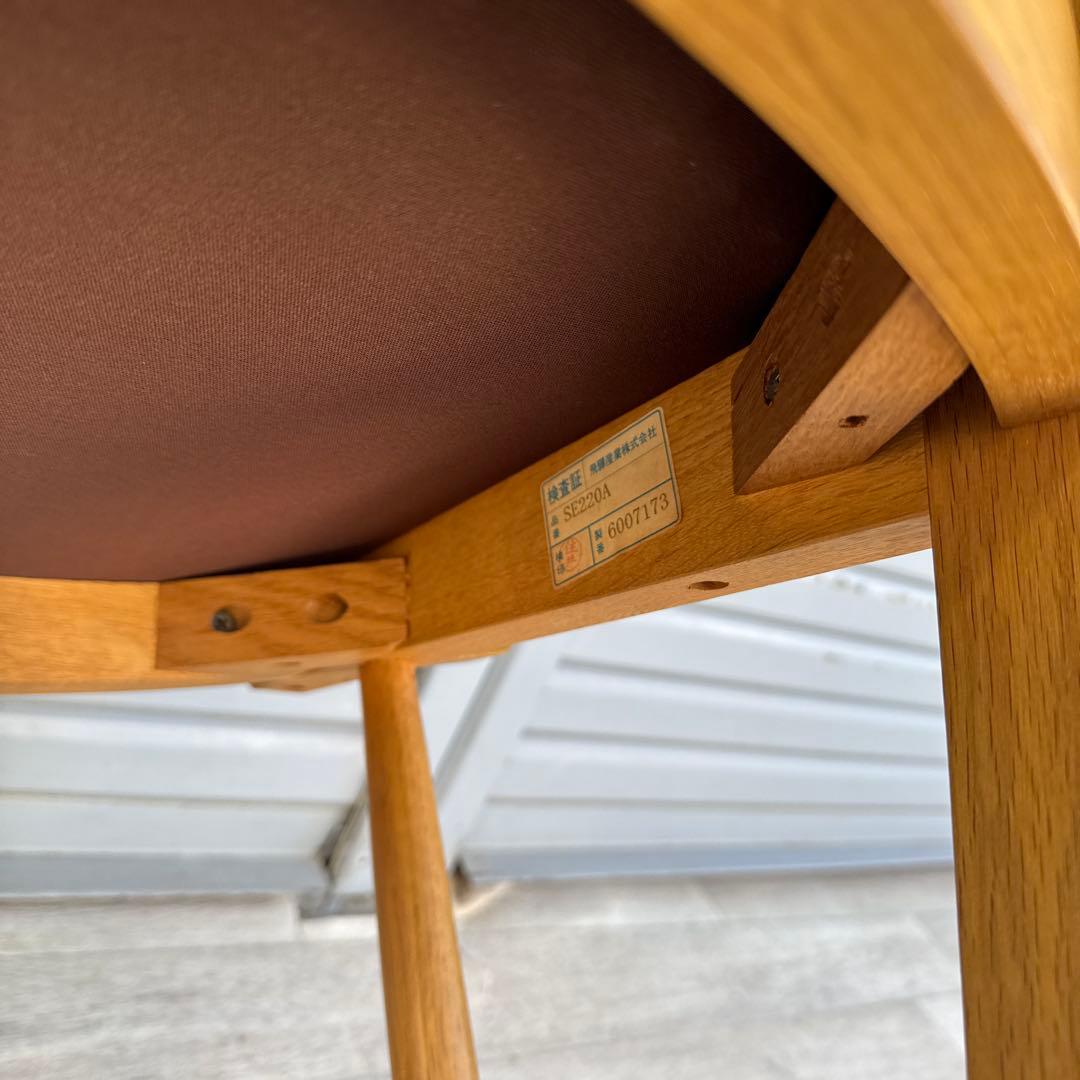 飛騨産業　アームチェア　ダイニングチェア　円空　佐々木敏光 デザイナー ④