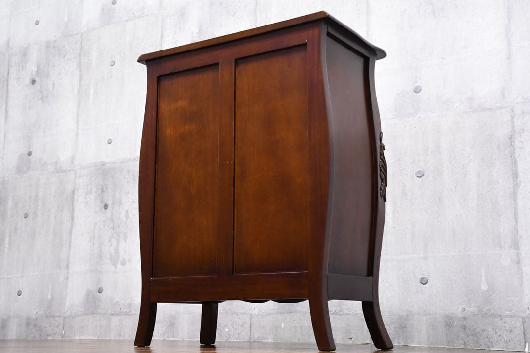 EEK98 クロシオ コモ ファックス台 コンソールキャビネット マホガニー