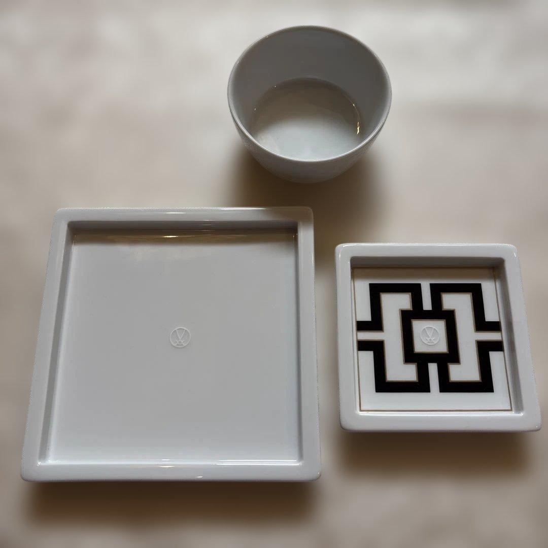 Meissen コスモポリタン ロイヤルパレス ボウル・角プレートセット