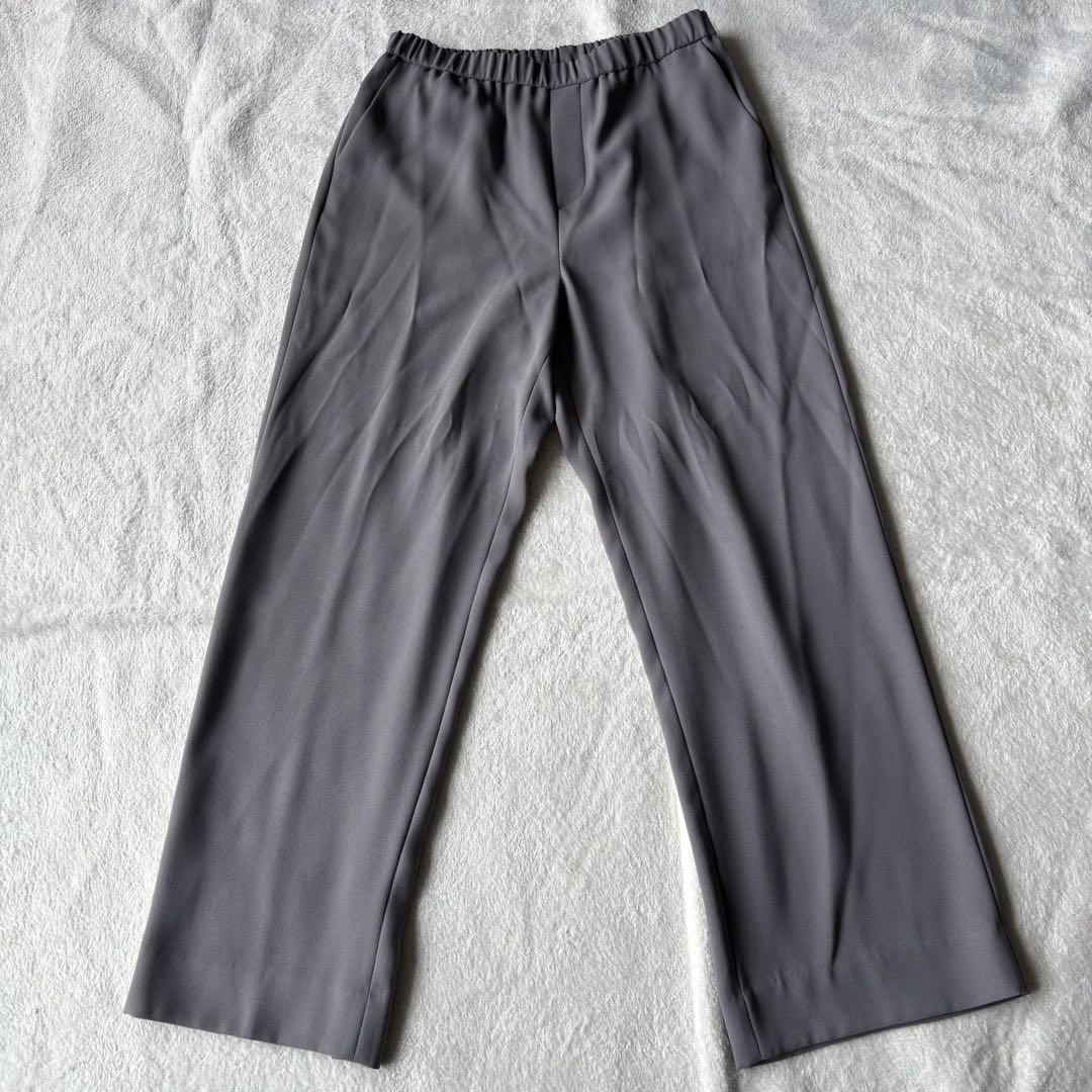 ✨️美品 INDIVI インディヴィ ノーカラー スーツ 3点 グレー Lサイズ