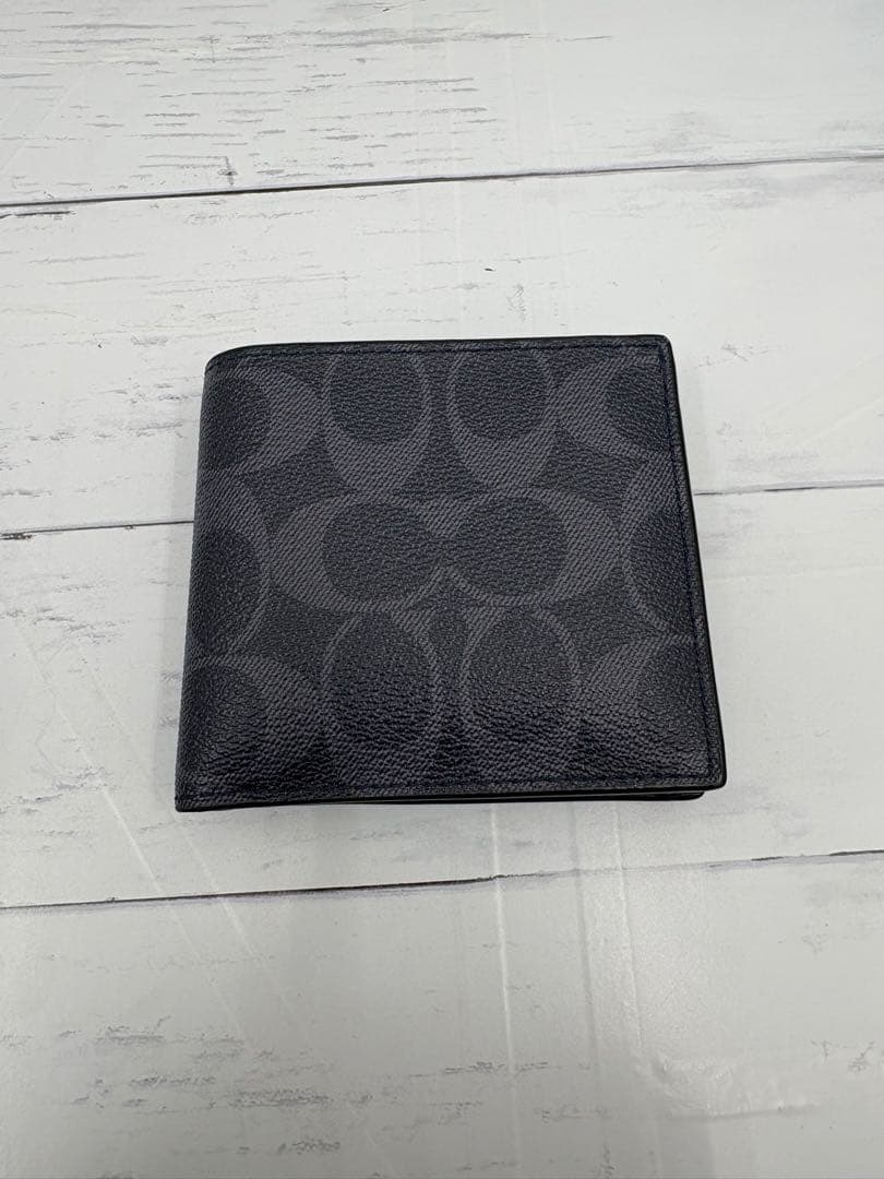美品✴︎coach コーチ　メンズ　財布　二つ折り財布