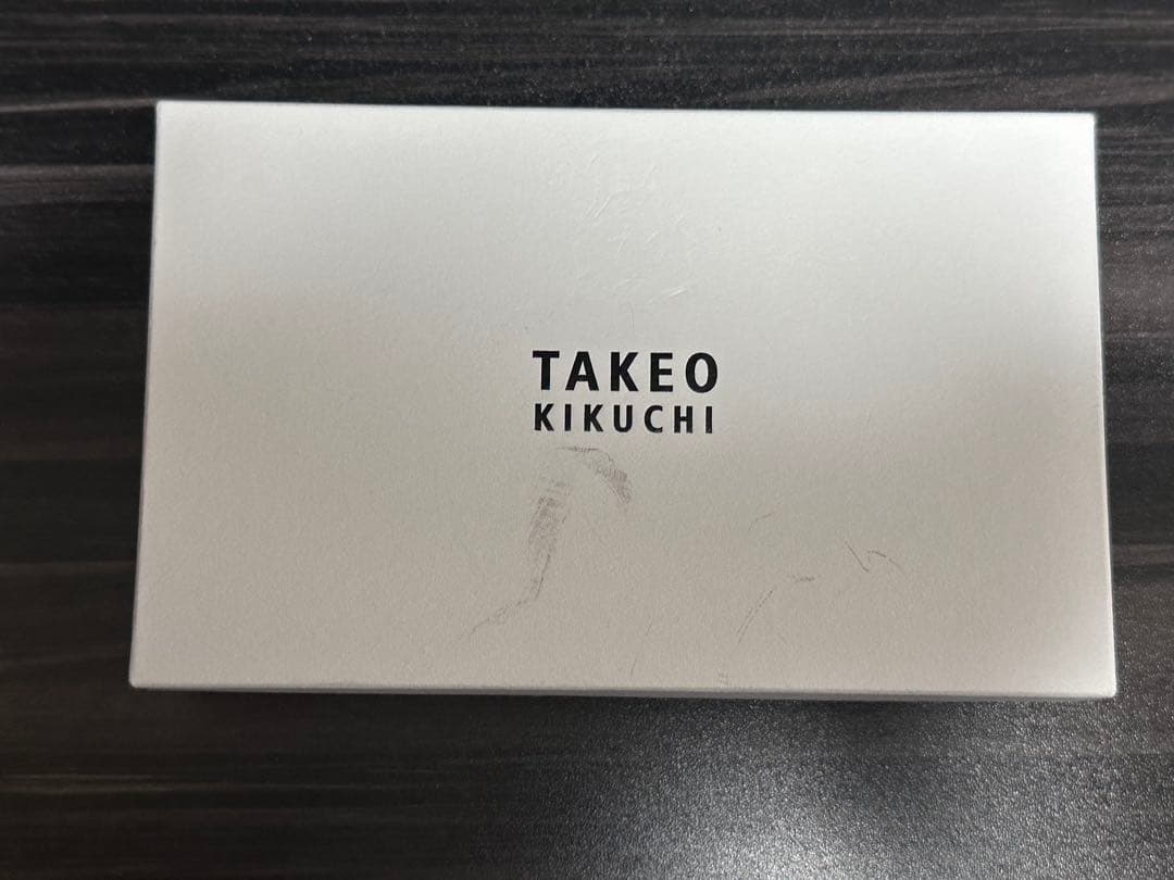 新品未使用TAKEO KIKUCHI 「セミサイズ長財布」ダークブルー