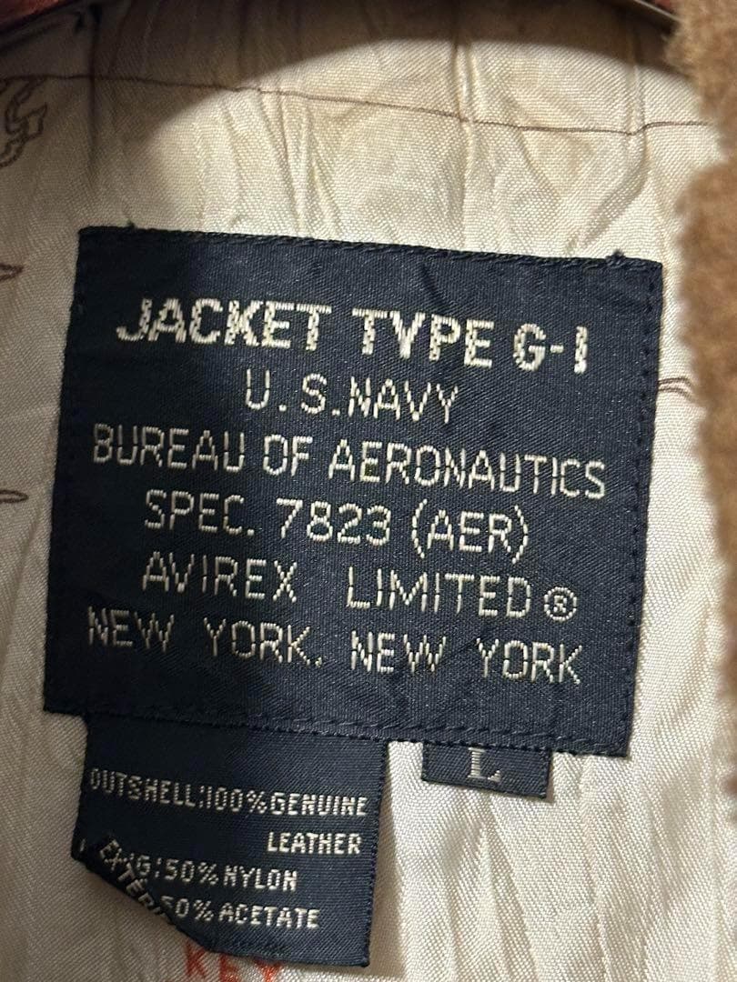 ジャケット・アウター AVIREX Top Gun G-1 Leather Vest