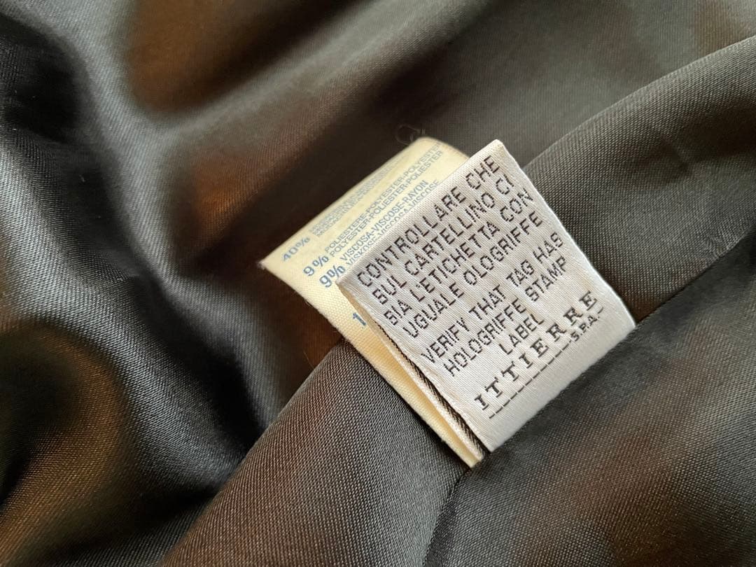 DOLCE&GABBANA D&G中綿ダブルブレストロングコート黒ナイロンダウン