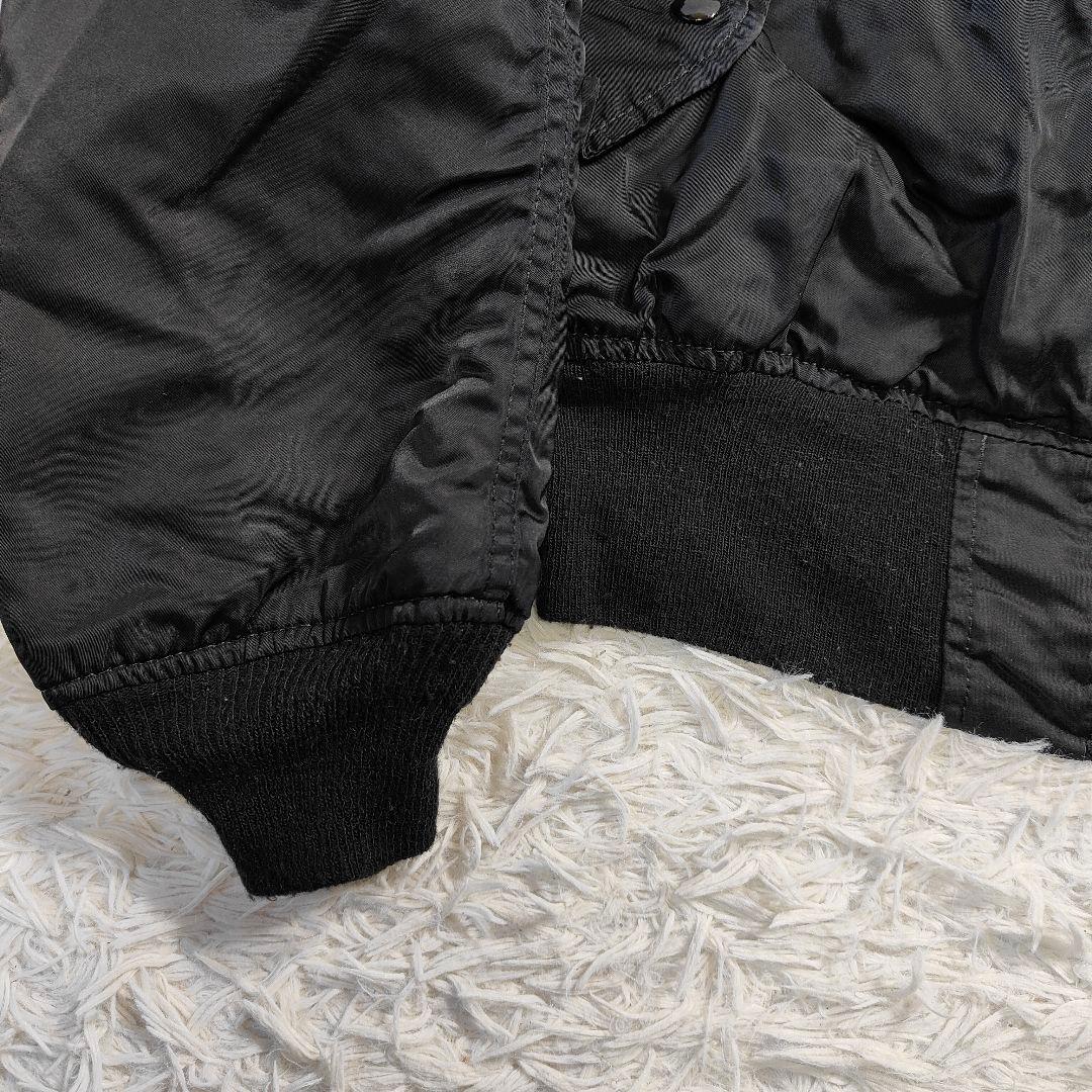 1990年代 USA製 ALPHA アルファ MA-1 ジャケット ブラック