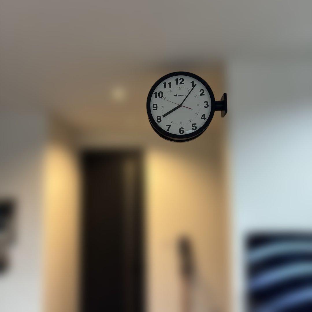 BONOX アナログ壁掛け時計 ブラック