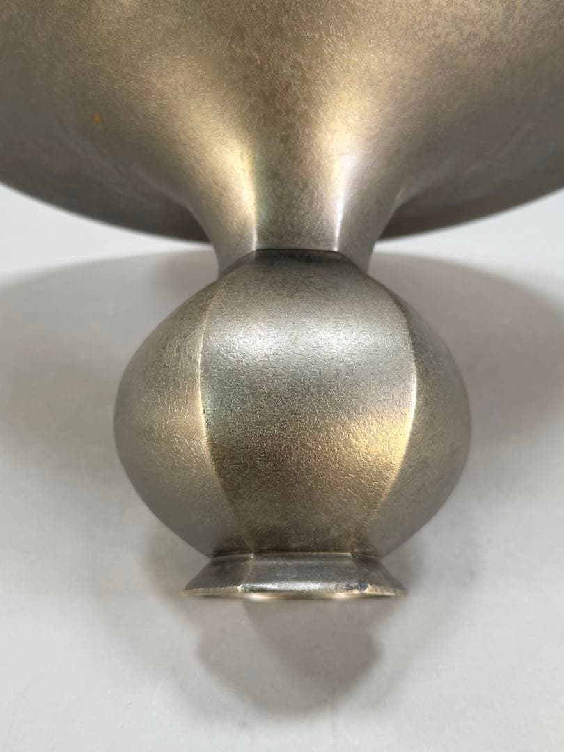 池坊　いけばな　銅鋳　銅花器　立花　生花　花瓶　華道具　直径36cm