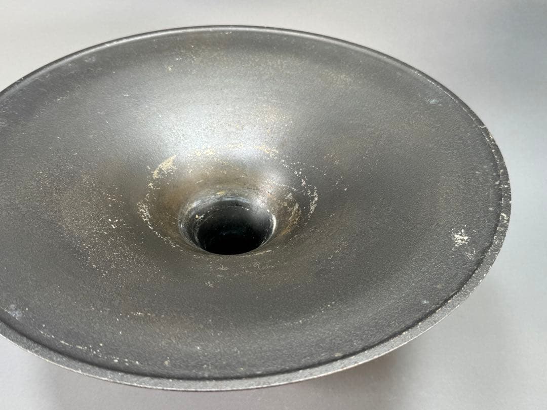 池坊　いけばな　銅鋳　銅花器　立花　生花　花瓶　華道具　直径36cm