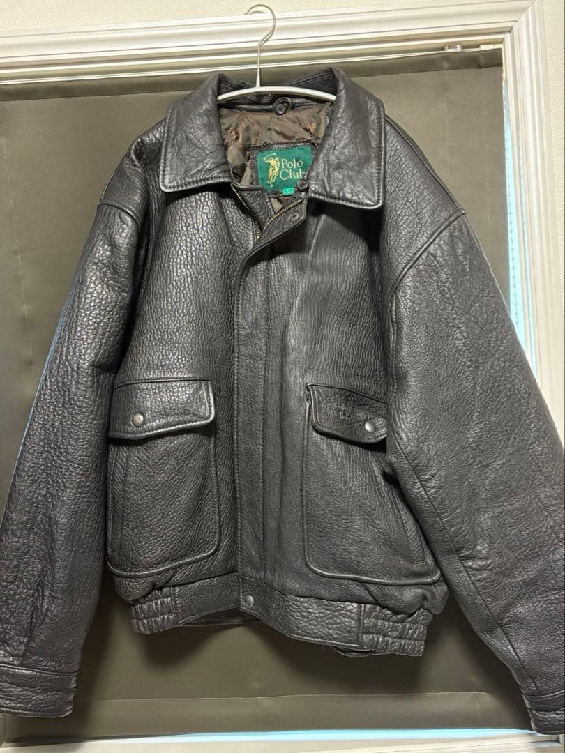 ジャケット・アウター Polo club leather flight jacket