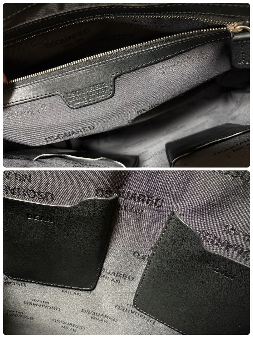 DSQUARED2本革スタッズトートバッグ