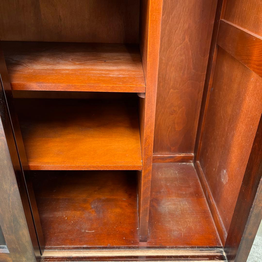 【北海道民芸家具】重厚な樺材のシューズボックス 下駄箱 靴箱 収納 レトロ