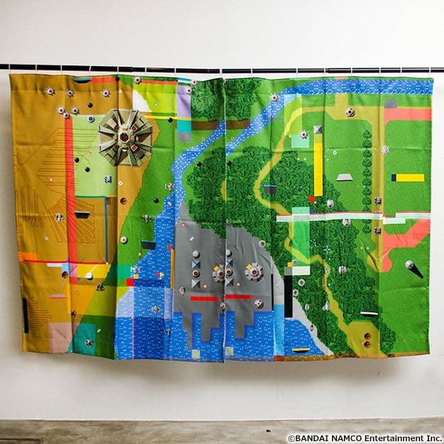 新品未使用　ゼビウス　遮光カーテン　レトロゲーム　　バンダイナムコ