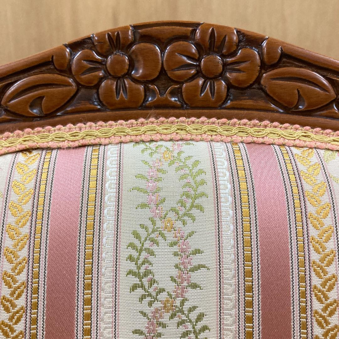 イタリア 　猫脚　アームチェア 　椅子　ダイニングチェア　クラシック 　A