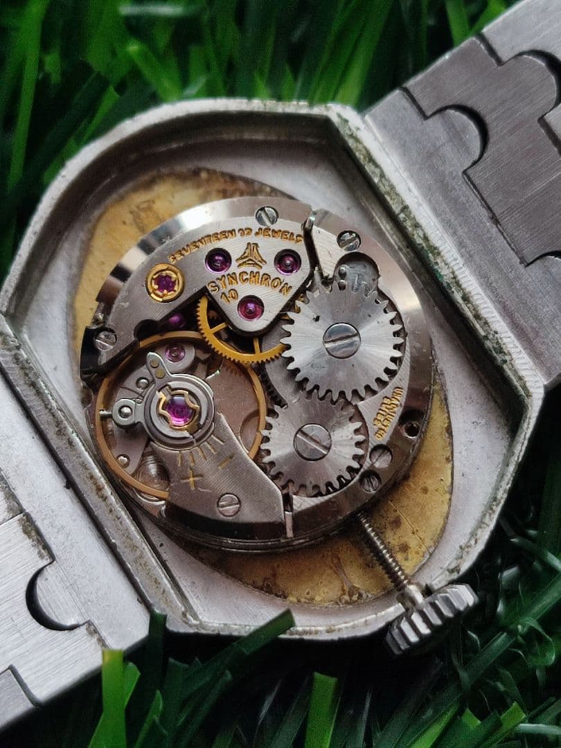 CYMA ホワイトゴールドメッキ、ユニークなエッチングデザイン