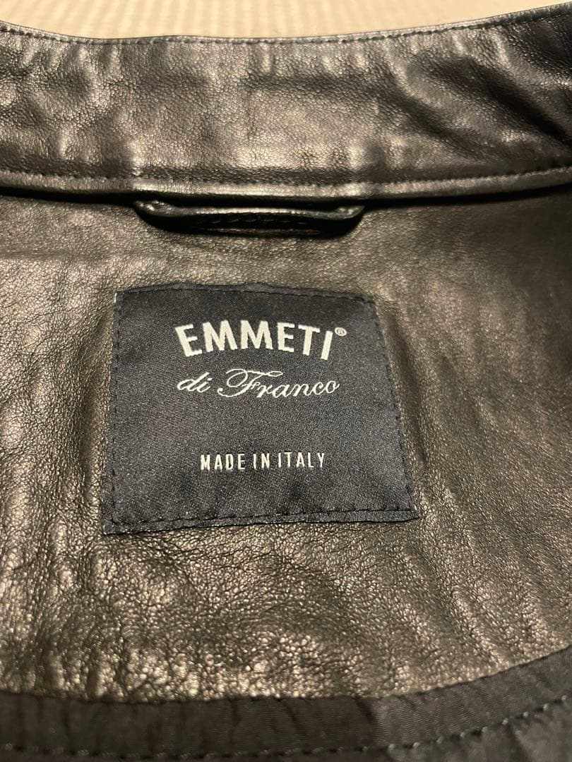 EMMETI × 千場義雅 コラボ 菅原靴店 シングルライダース サイズ48