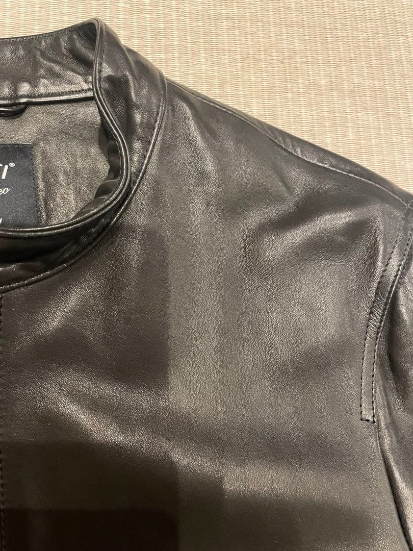 EMMETI × 千場義雅 コラボ 菅原靴店 シングルライダース サイズ48