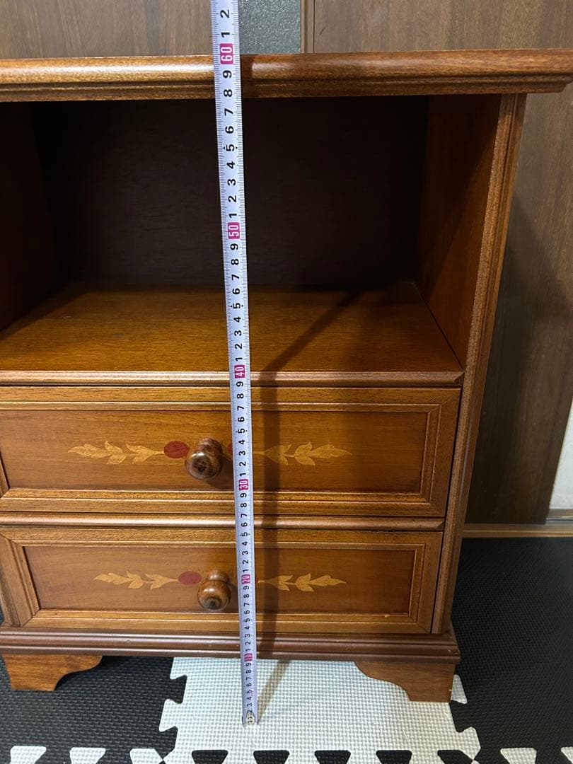 象嵌　キャビネット　サイドチェスト　サイドテーブル　アンティーク　ヴィンテージ