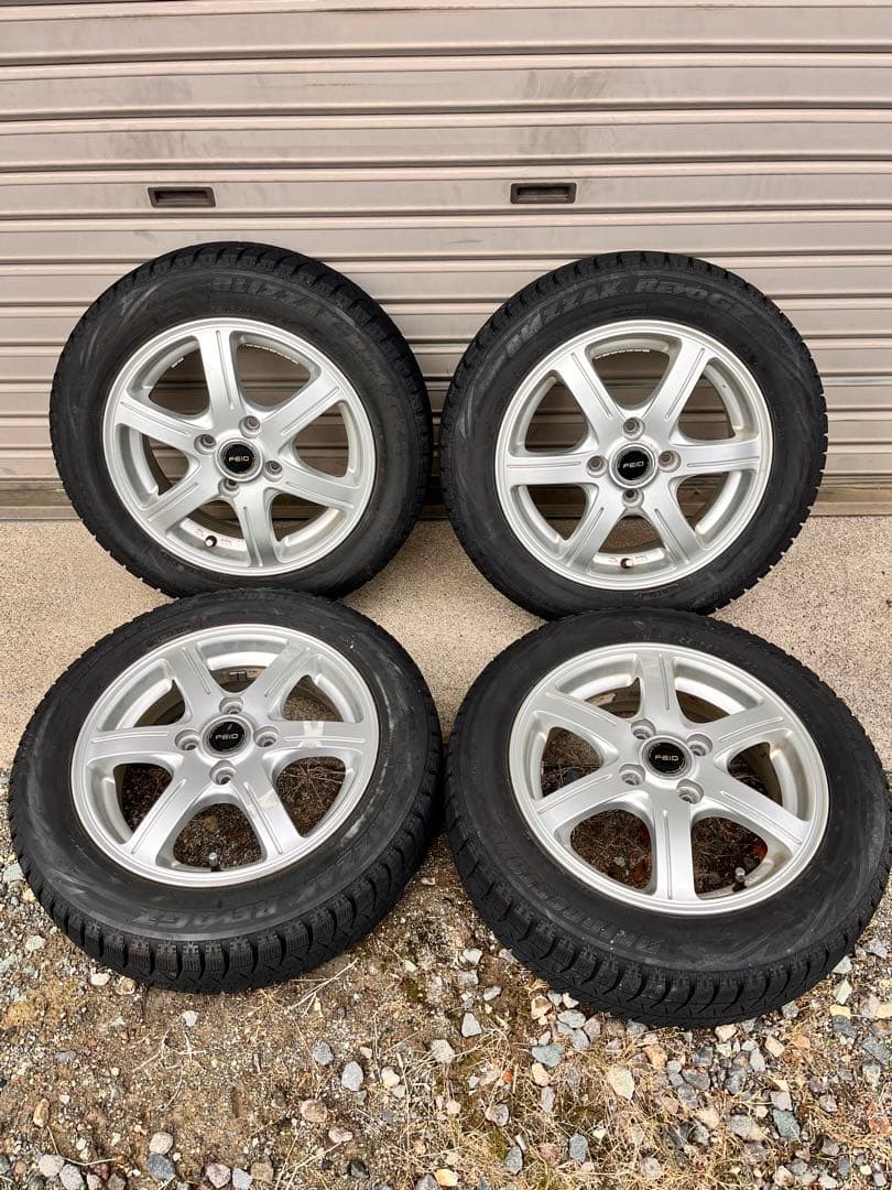 155/65R14 スタッドレスタイヤ　ホイール　ブリヂストン　ブリザック　４本