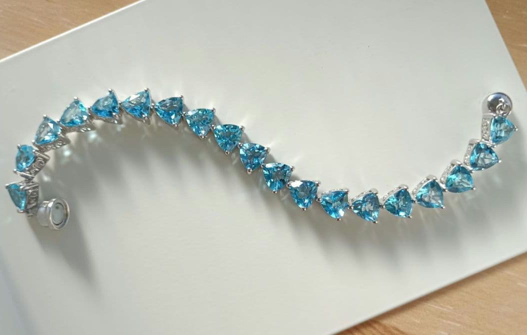 .*様 34.00ct SVスイスブルートパーズブレスレット“La brilla