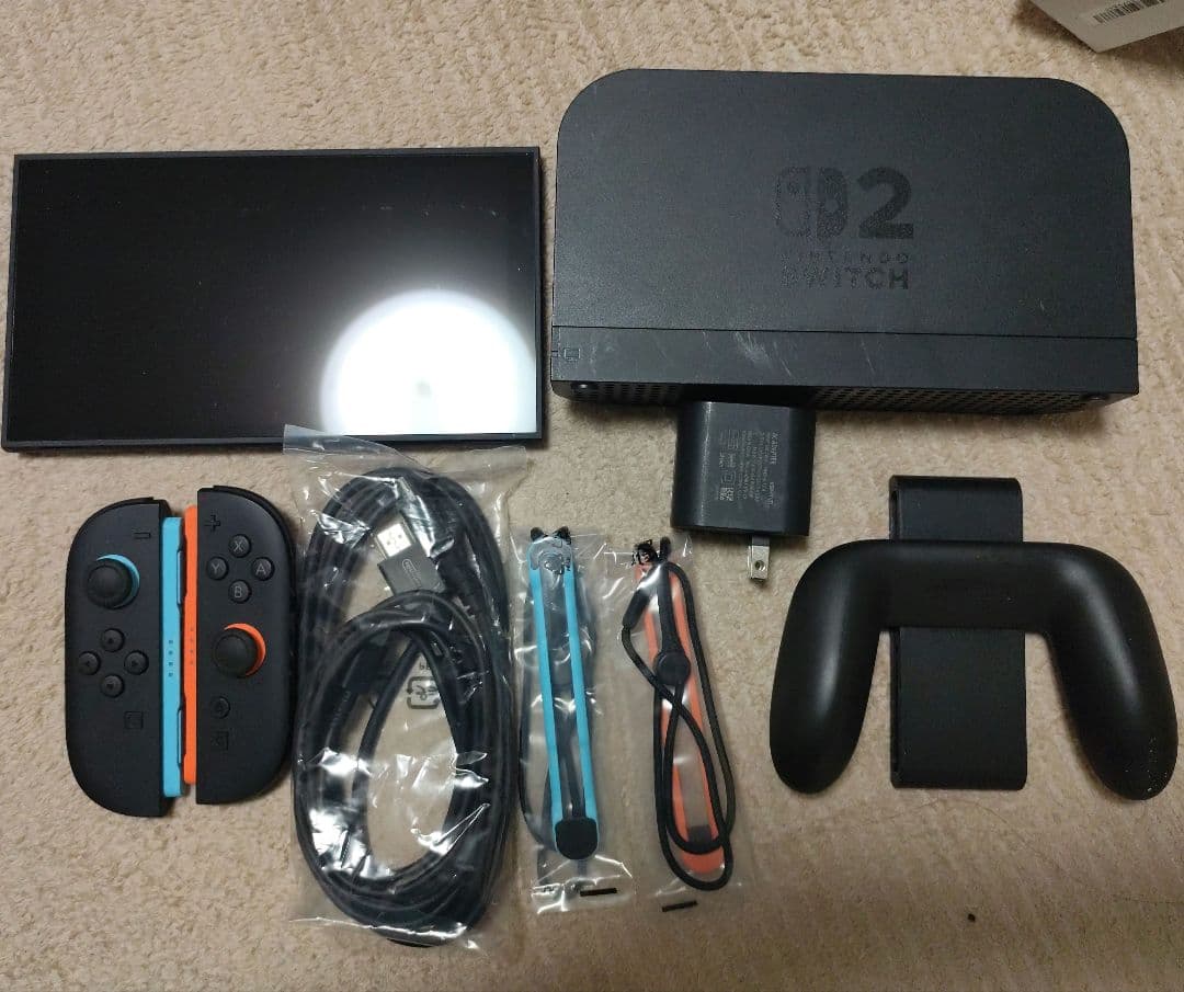 Switch２本体付属品+Proコントローラー汚れあり