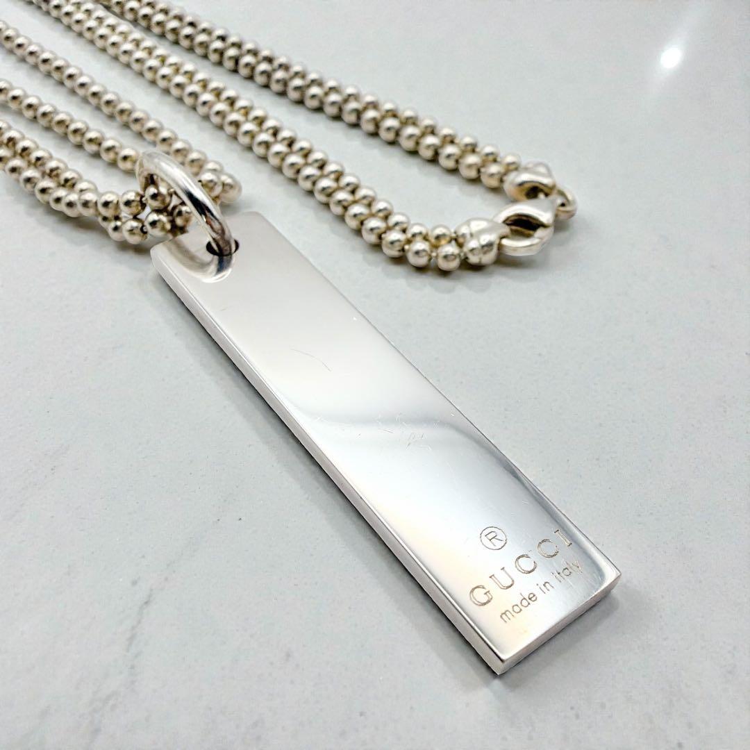しげたん。　GUCCI シルバーネックレス