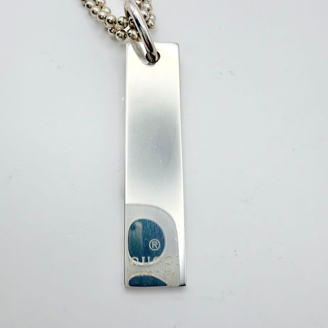 しげたん。　GUCCI シルバーネックレス