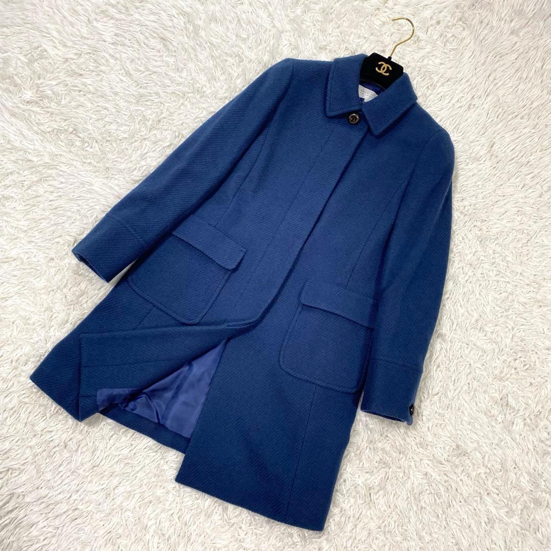 美品✨ マッキントッシュフィロソフィー　アンゴラ混　ウールコート　比翼仕立て