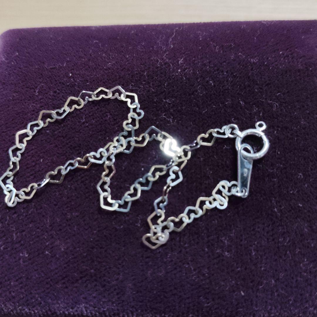 k18＆プラチナハート型ブレスレット