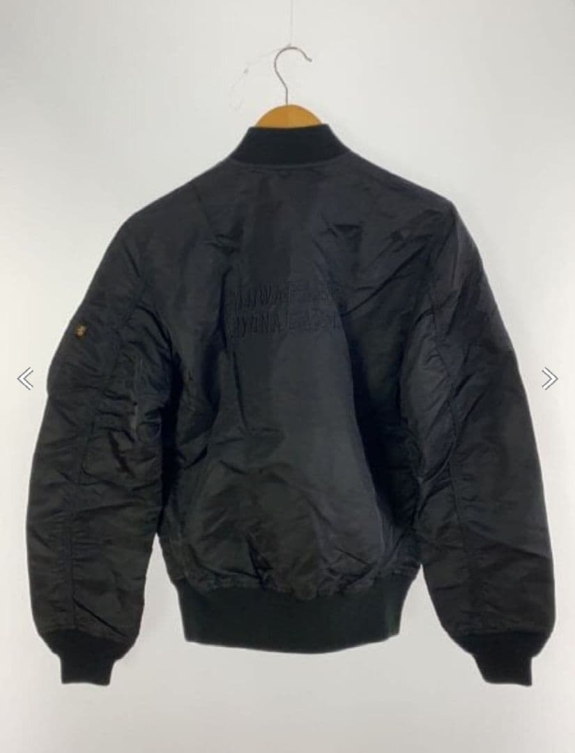 【キヨナガ＆コー】【Mサイズ】【アルファ】【MA-1】【ブラック【コラボ】春秋用