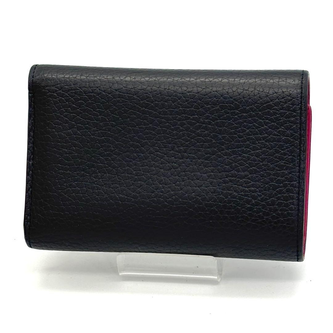 【新型IC】ルイヴィトン トリヨン カプシーヌ コンパクト 三つ折り財布 黒