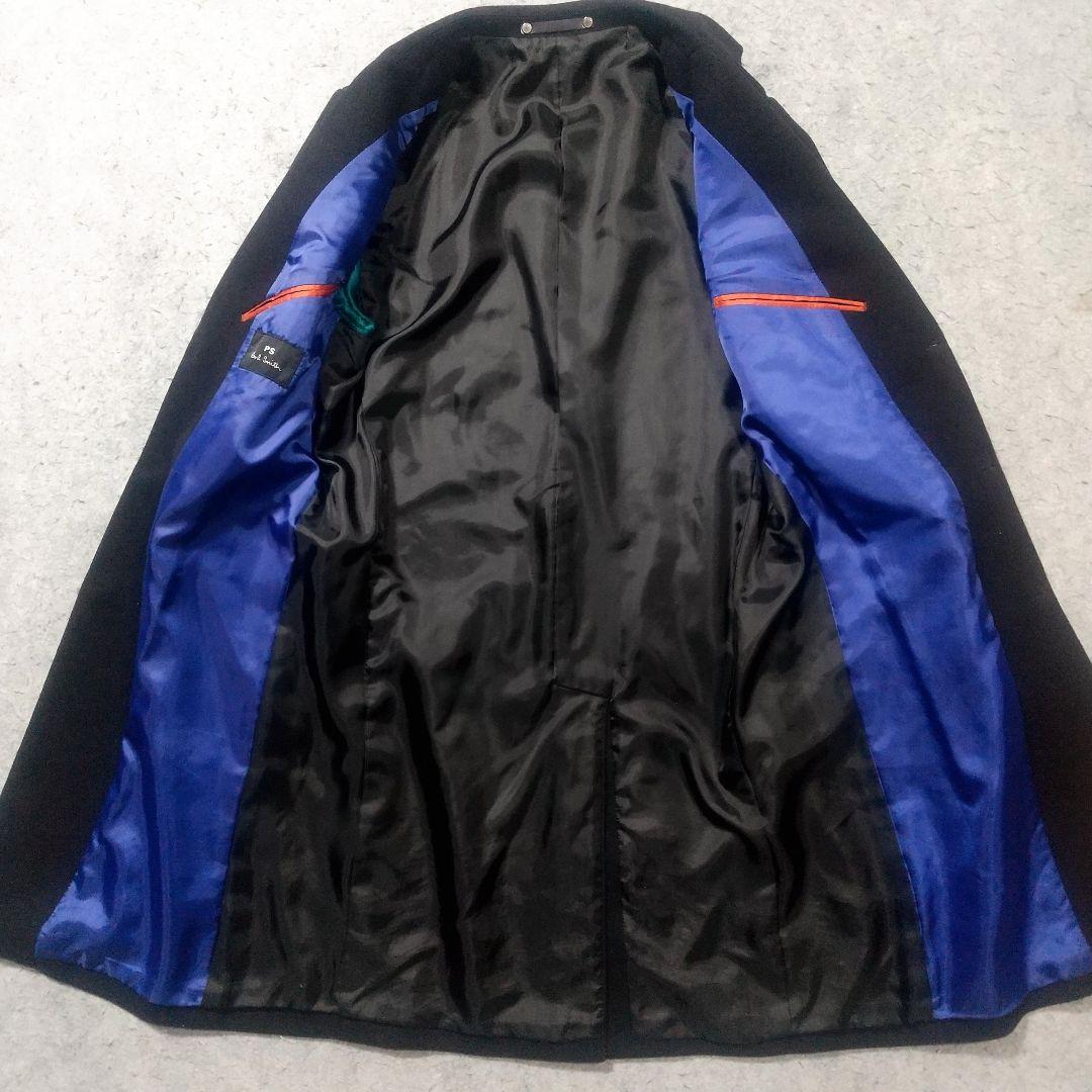 ポールスミス チェスターコート ウール メルトン バイカラー ロングコート