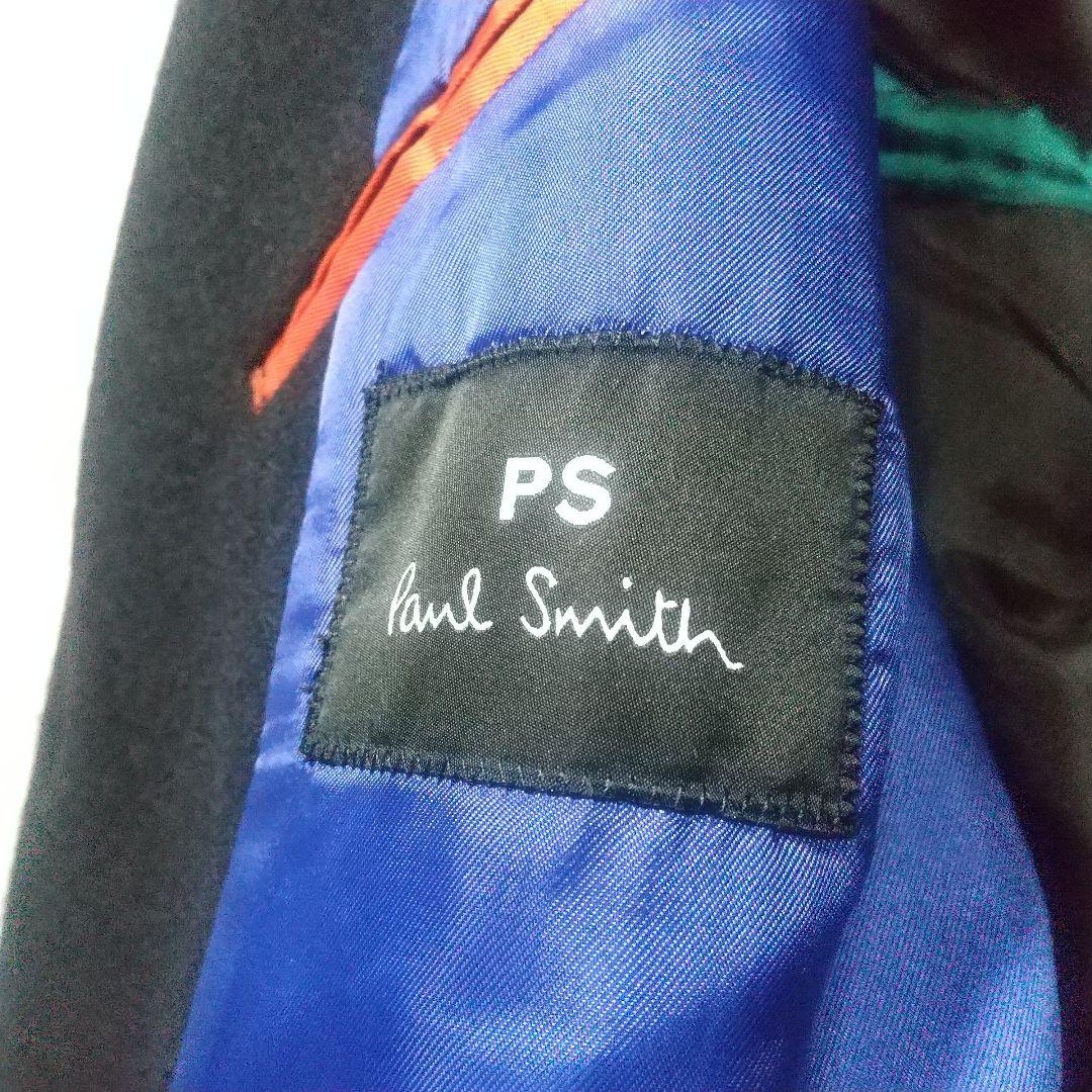 ポールスミス チェスターコート ウール メルトン バイカラー ロングコート