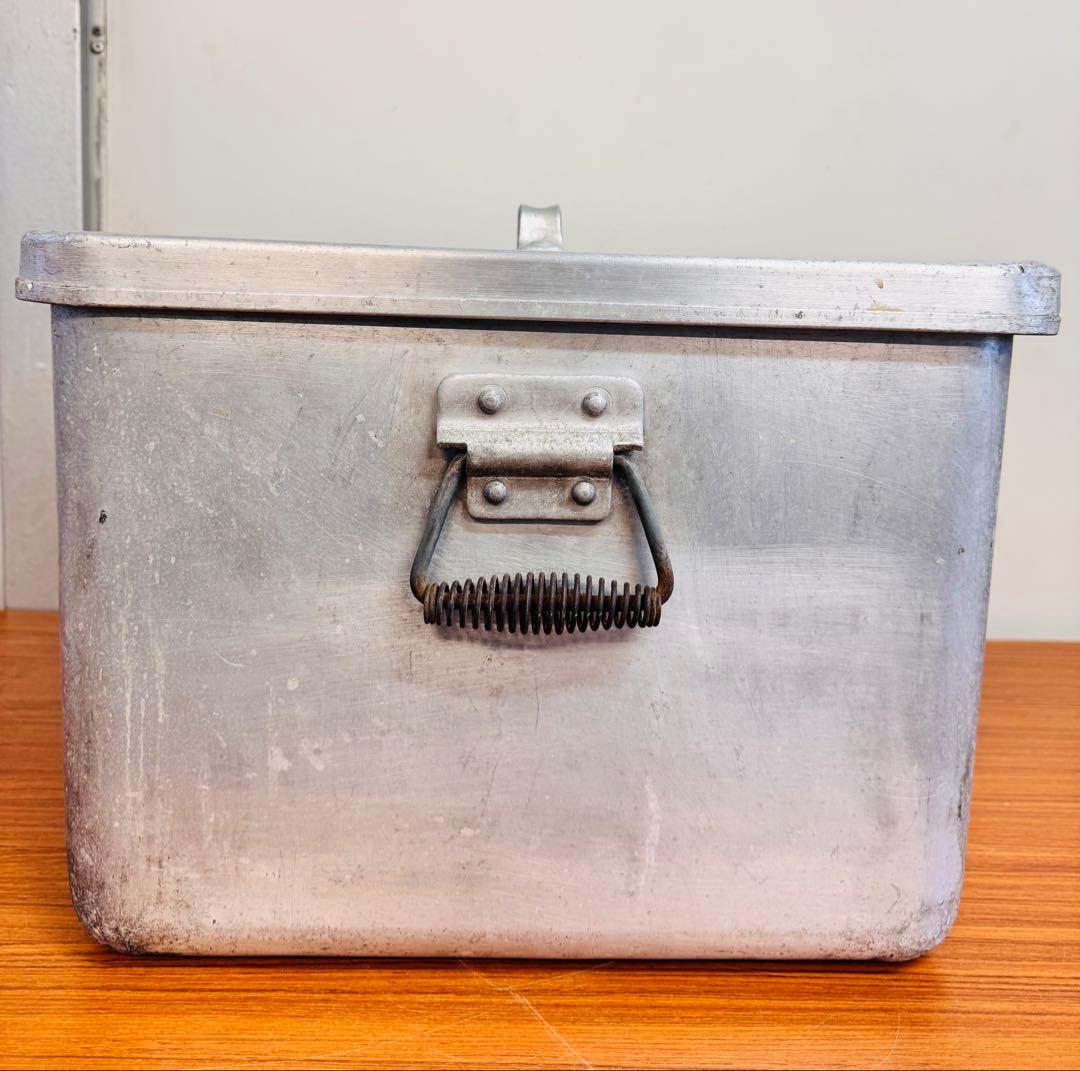 業務用 アルミ製 四角蒸し器 蓋付き 4点セット 中古