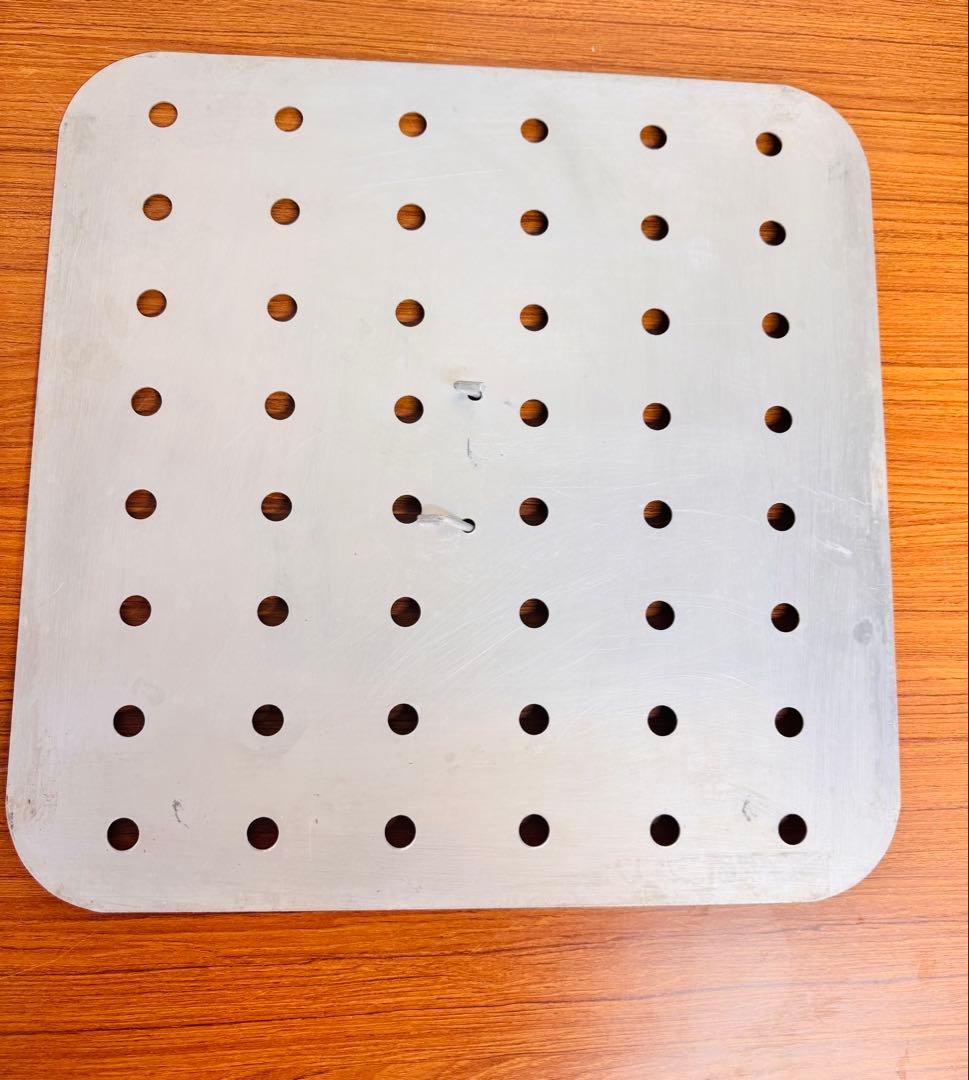 業務用 アルミ製 四角蒸し器 蓋付き 4点セット 中古