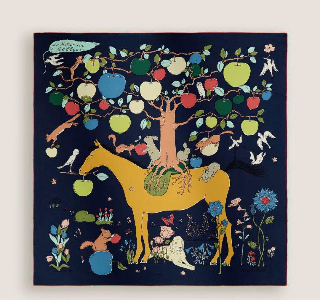 エルメス　カレ90《ル・ポミエ・セリエ》2026ss最新作