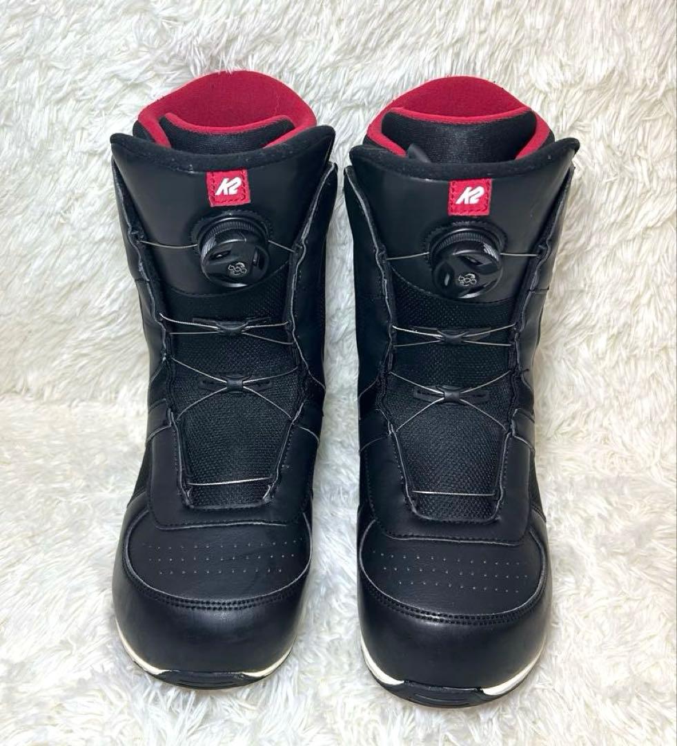 k2 MODELSEEスノーボードブーツ 26cm ブラックレッド　ボア　メンズ